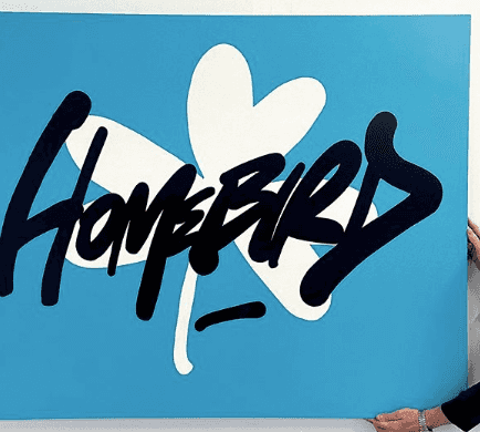 Maser is going to raffle his original Homebird painting for the Mater Foundation Maser is going to raffle his original Homebird painting for the Mater Foundation