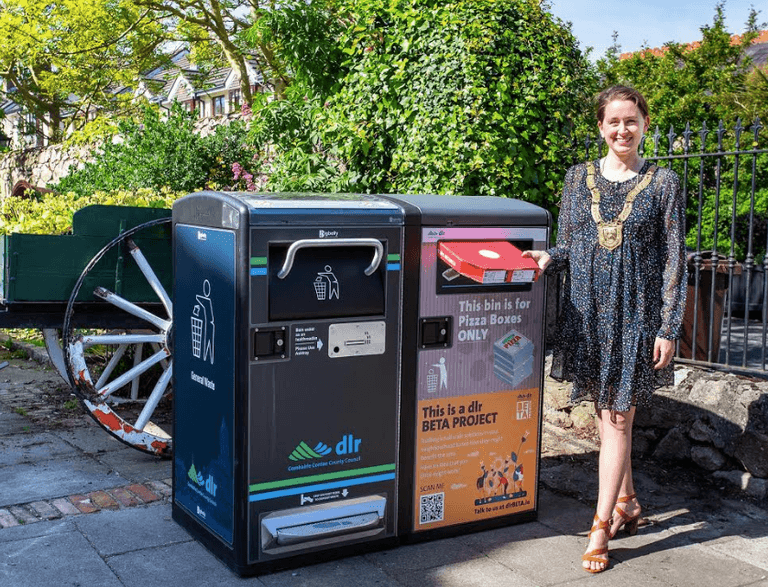 New pizza box bins being trialled in Dublin New pizza box bins being trialled in Dublin