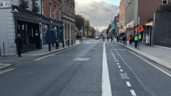 Reminder – The Merrion Row area is closed to traffic from this morning Reminder – The Merrion Row area is closed to traffic from this morning