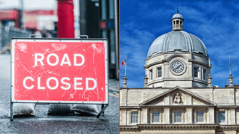 Several Dublin city roads closed ahead of Budget 2024 announcement Several Dublin city roads closed ahead of Budget 2024 announcement