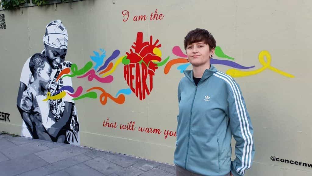 WATCH: The Making Of The Peace Mural At The Bernard Shaw With ETSR And Spoken Word Poet Felispeaks