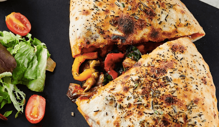 Milano has added a vegan calzone to its menu