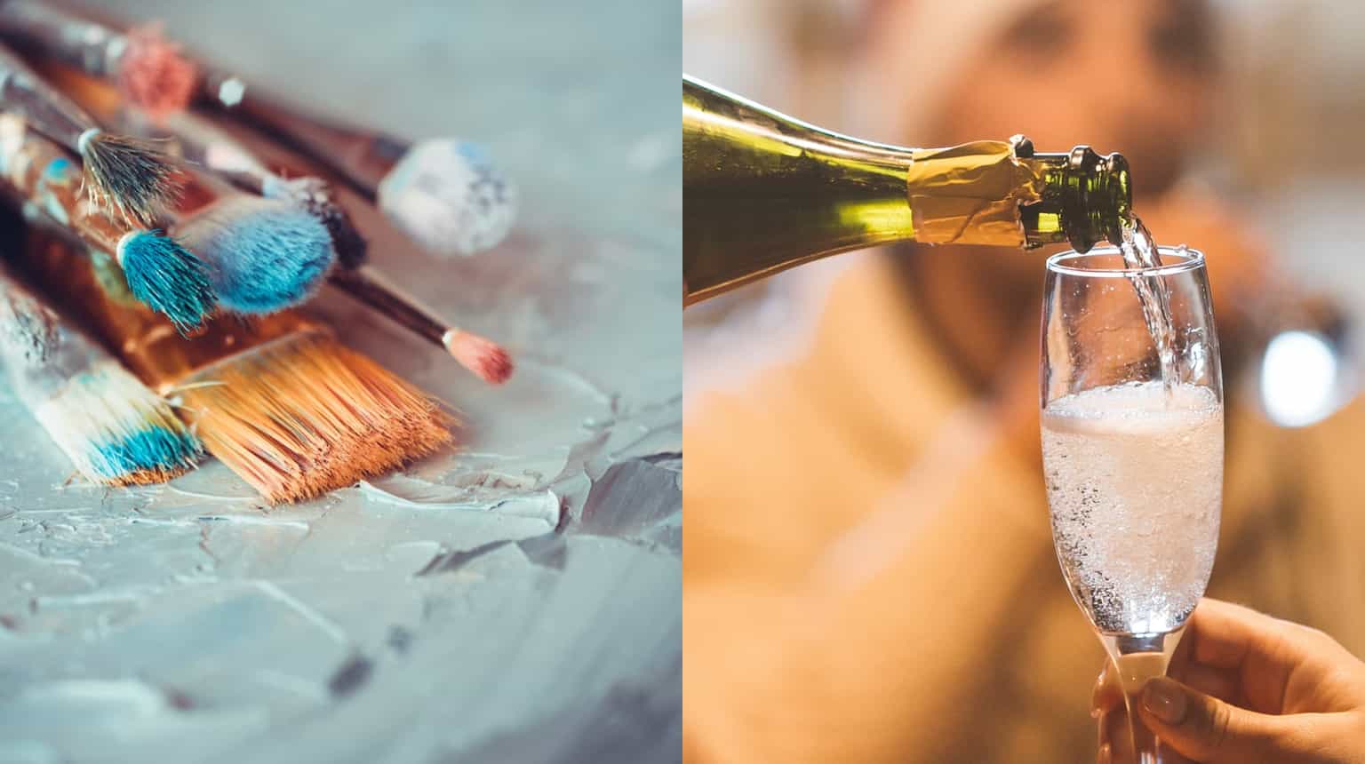 Save your weekend with a Paint & Prosecco virtual class today