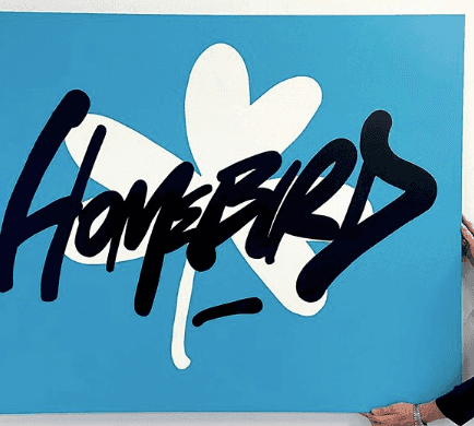 Maser is going to raffle his original Homebird painting for the Mater Foundation