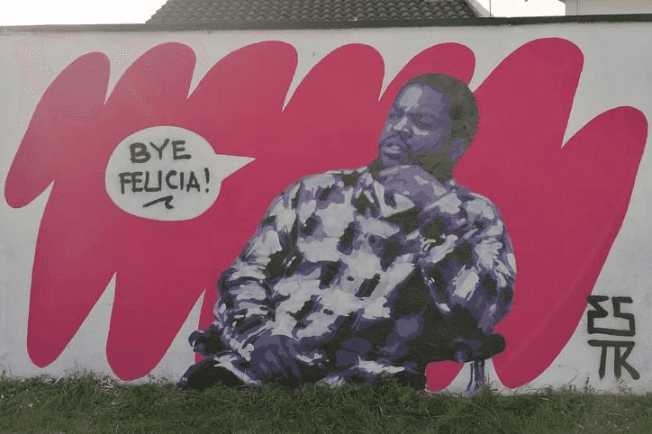 Ice Cube shares Dublin mural of his famous “Bye, Felicia!” quote