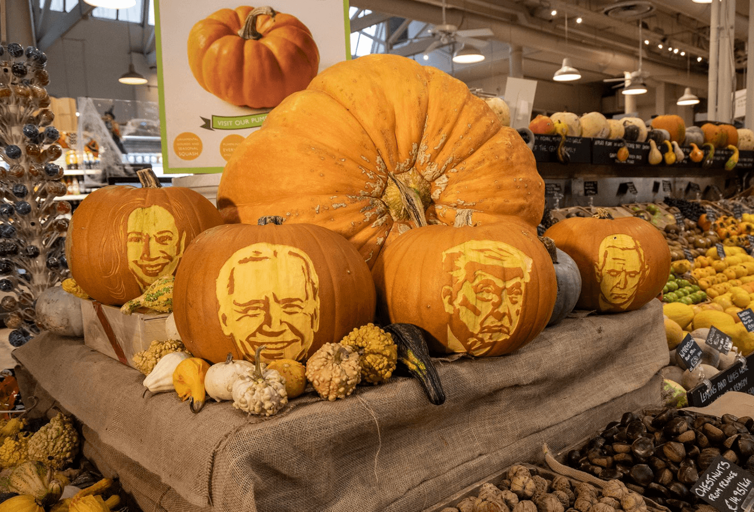 PICS: This Dublin shop’s ‘trumpkin’ may be the scariest Halloween display yet