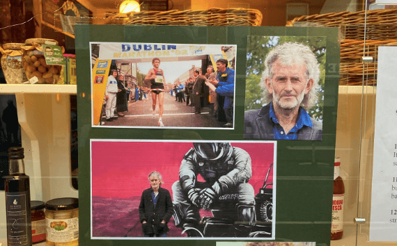 PICS: Dublin café displays window tribute to Irish Olympian Jerry Kiernan