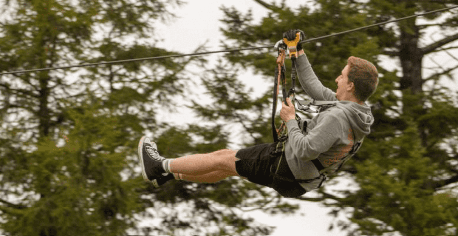 A new zip-line course has opened in the Dublin Mountains