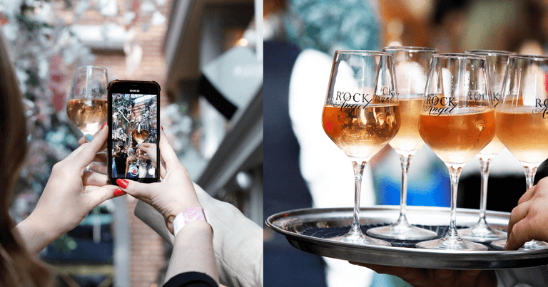 Whispering Angel Rosé Garden gets its wings at Café en Seine