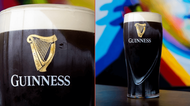 Guinness drinkers argue whether first sip should split the G or land bottom of the harp