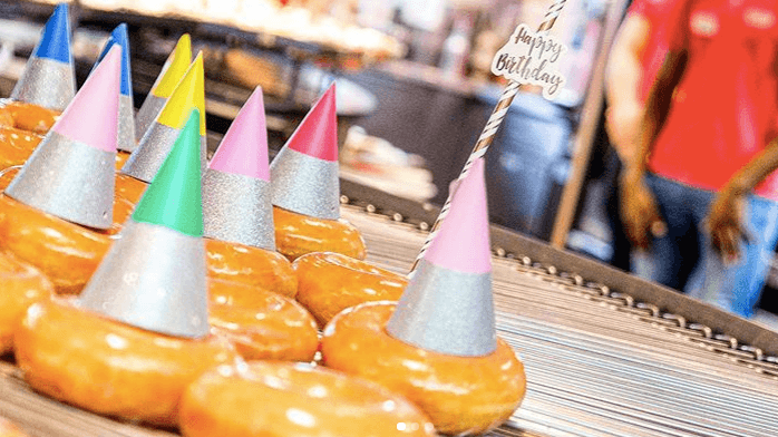 A Special Doughnut Has Been Created For Krispy Kreme’s First Birthday This Thursday A Special Doughnut Has Been Created For Krispy Kreme’s First Birthday This Thursday