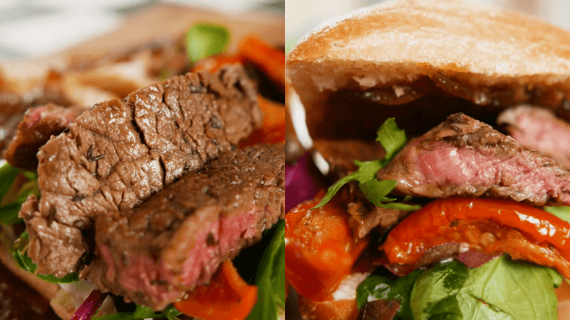 This homemade steak sandwich is the lunch of champions This homemade steak sandwich is the lunch of champions