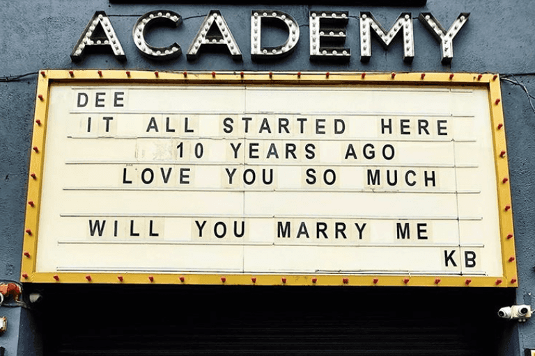 The Academy helped one local man pull off an epic proposal over the weekend The Academy helped one local man pull off an epic proposal over the weekend