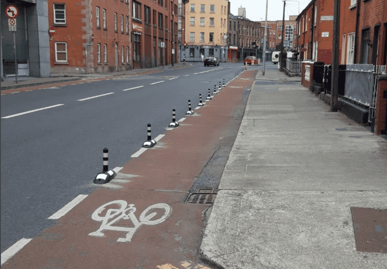 New protected cycle lane along Church Street now in operation New protected cycle lane along Church Street now in operation