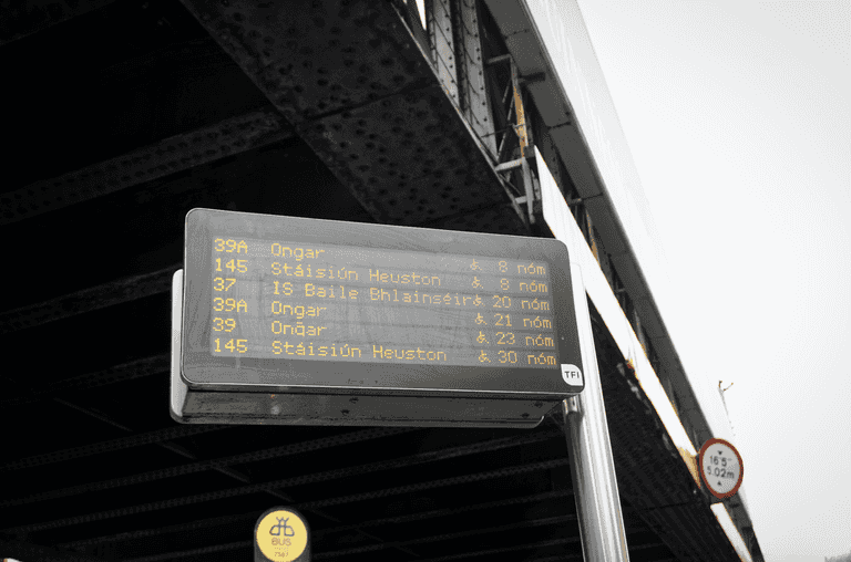 Real-time Dublin bus displays could soon include details of on-board capacity Real-time Dublin bus displays could soon include details of on-board capacity