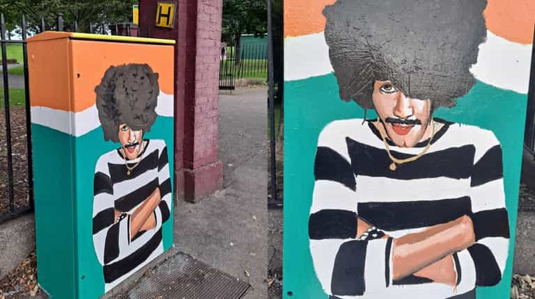New Phil Lynott mural in his hometown New Phil Lynott mural in his hometown