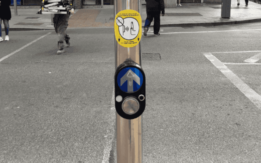 These contactless pedestrian buttons are being rolled out around the city These contactless pedestrian buttons are being rolled out around the city