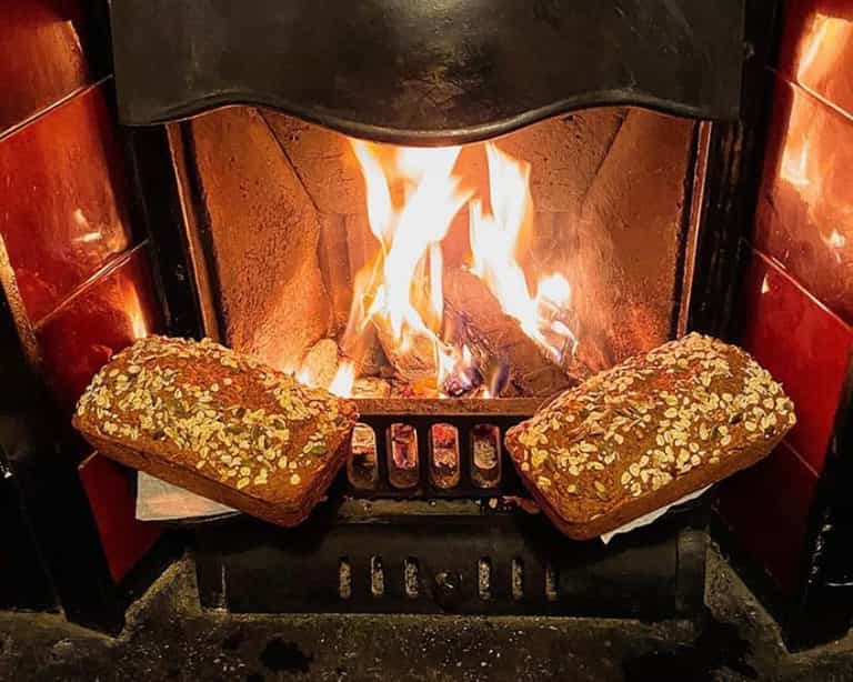 Dublin chef donating loaves of bread to the elderly Dublin chef donating loaves of bread to the elderly