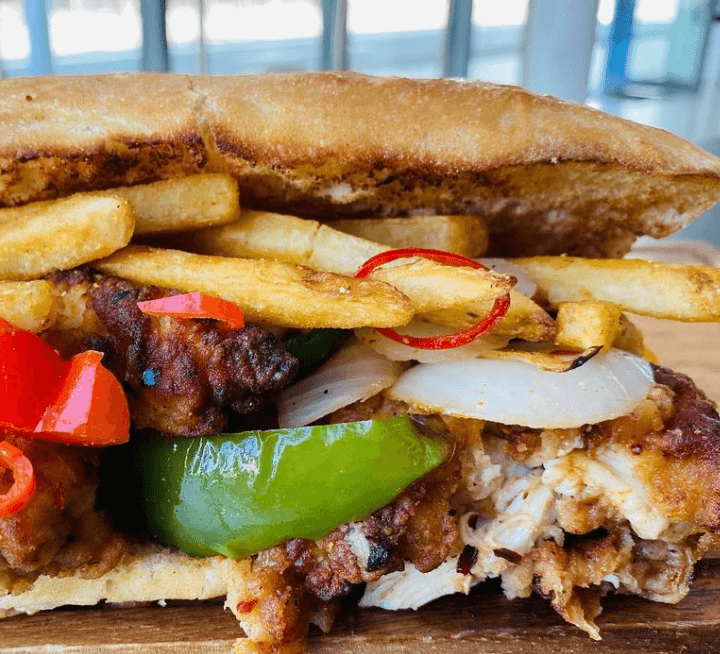 This spot at Spencer Dock is serving up Spice Bag Sambos This spot at Spencer Dock is serving up Spice Bag Sambos