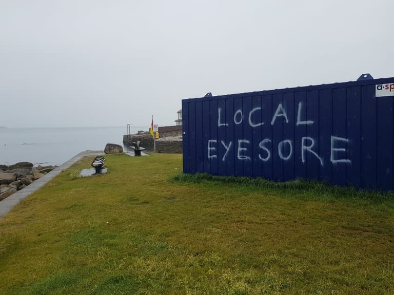 Locals express unhappiness with ‘eyesore’ at popular swimming spot Locals express unhappiness with ‘eyesore’ at popular swimming spot