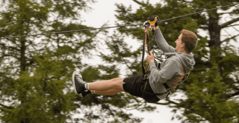 A new zip-line course has opened in the Dublin Mountains A new zip-line course has opened in the Dublin Mountains
