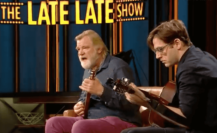 Brendan Gleeson blows viewers away with rare musical performance on Late Late Show Brendan Gleeson blows viewers away with rare musical performance on Late Late Show