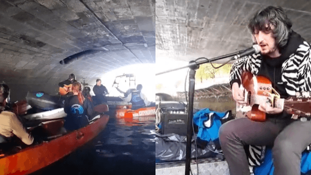Did you know you can go kayaking with musicians on the Liffey? Did you know you can go kayaking with musicians on the Liffey?