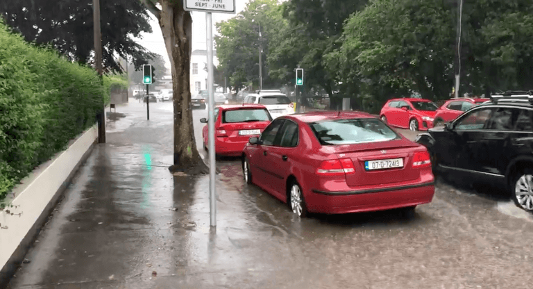 WATCH: Heavy rainfall has resulted in flooding in Malahide WATCH: Heavy rainfall has resulted in flooding in Malahide