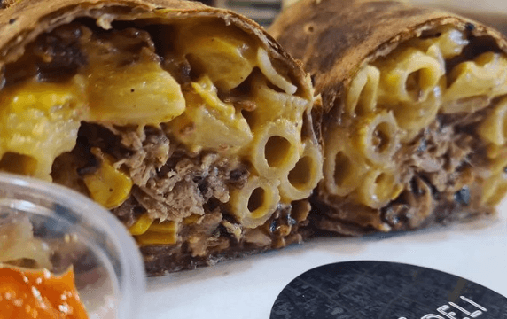We are beyond obsessed with this Mac N Cheese wrap from one of our fave Dublin delis We are beyond obsessed with this Mac N Cheese wrap from one of our fave Dublin delis