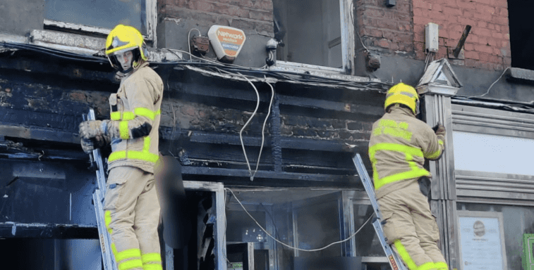 Fire fighters were called to Eddie Rockets on Dame Street last night Fire fighters were called to Eddie Rockets on Dame Street last night