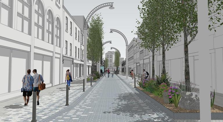 Pedestrian zone beside Ha’penny Bridge to begin construction this month Pedestrian zone beside Ha’penny Bridge to begin construction this month