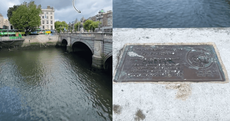 Have you noticed the fake plaque on O’Connell bridge? Have you noticed the fake plaque on O’Connell bridge?