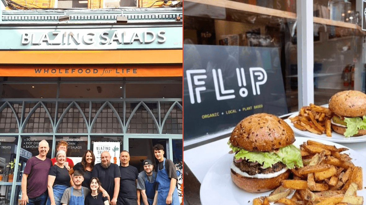 Blazing Salads has closed on Drury Street to combine with Flip Burger at George’s Arcade