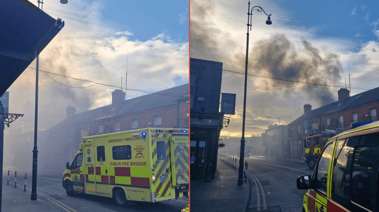 Dublin Fire Brigade advise public to avoid Rathgar due to large workshop fire Dublin Fire Brigade advise public to avoid Rathgar due to large workshop fire