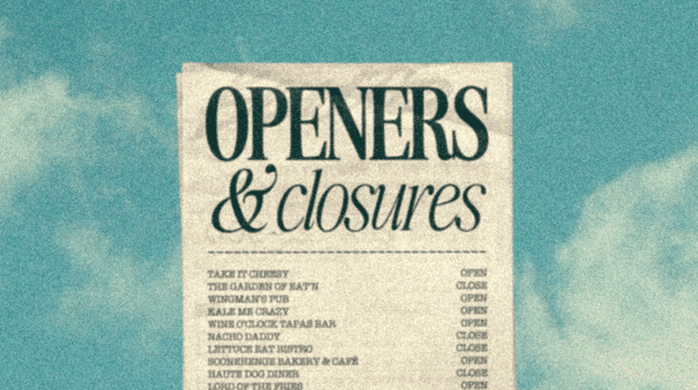 5 openers and 2 closures to be aware of in Dublin this week 5 openers and 2 closures to be aware of in Dublin this week