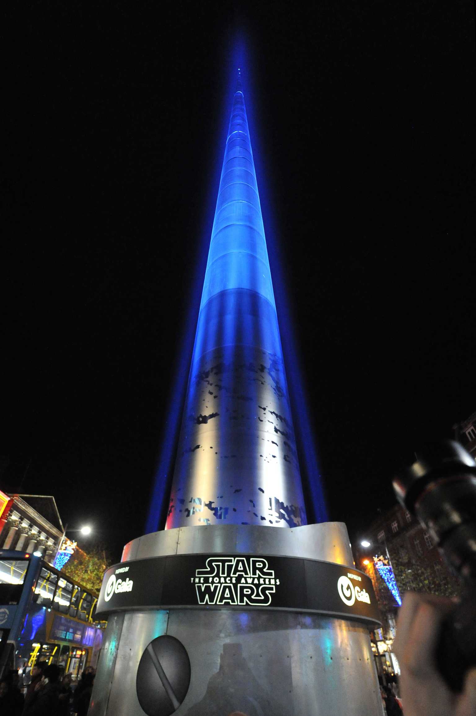 That Time Dublin Turned the Spire Into a Giant Lightsaber and Forgot to Charge Disney a Cent