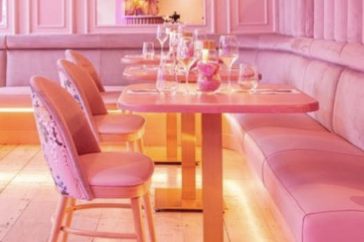 pink restaurant galentine's day