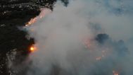 Two firefighters hospitalised fighting southside gorse blaze