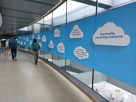 the cloud wall at dublin airport