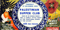 We are partnering with Shaku Maku on a family-style supper club for Palestine next week
